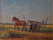 unknow artist Farmer with horse and cart Germany oil painting artist